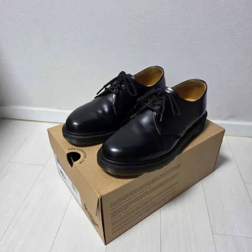 [BUNJANG] Dr. Martens 1461 Black Smooth Leather Oxford Shoes / [UK5/EU38/240] 닥터마틴 1461 PW 블랙 스무스