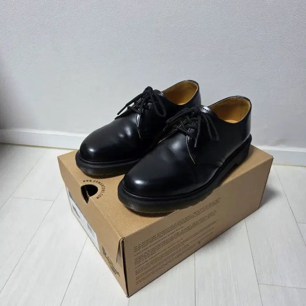 [BUNJANG] Dr. Martens 1461 Black Smooth Leather Oxford Shoes / [UK5/EU38/240] 닥터마틴 1461 PW 블랙 스무스