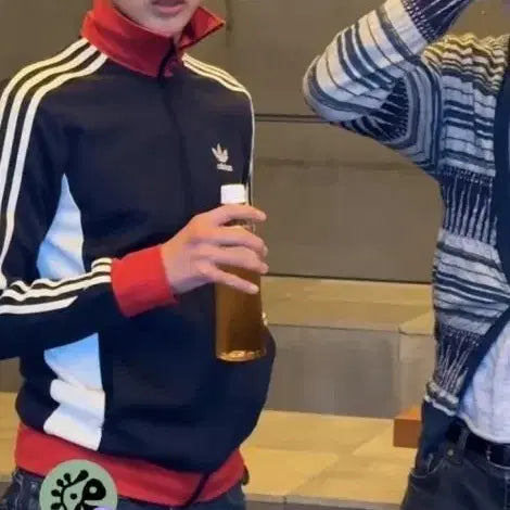 [BUNJANG] Adidas Track Top Full Zip Navy Red / 아디다스 트랙탑 집업 네이비 레드