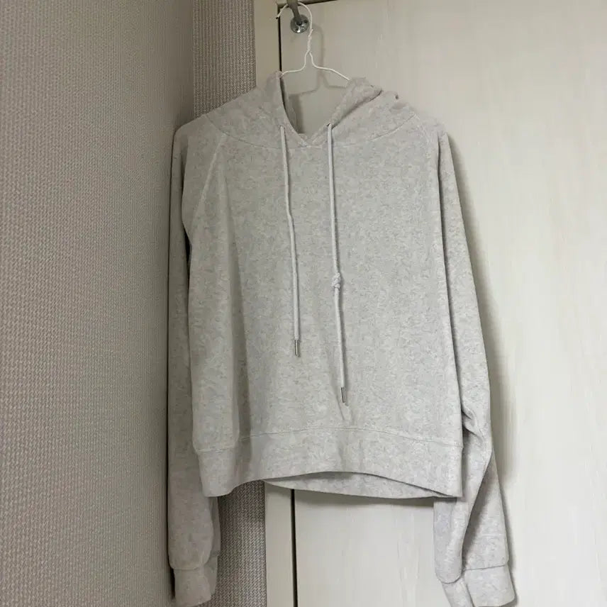[BUNJANG] Semi-Crop Hoodie Free Size / 세미크롭 후드티 free size