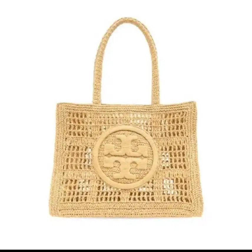 [BUNJANG] Tory Burch Rattan Tote Bag Beige / 토리버치 라탄 토트백 베이지