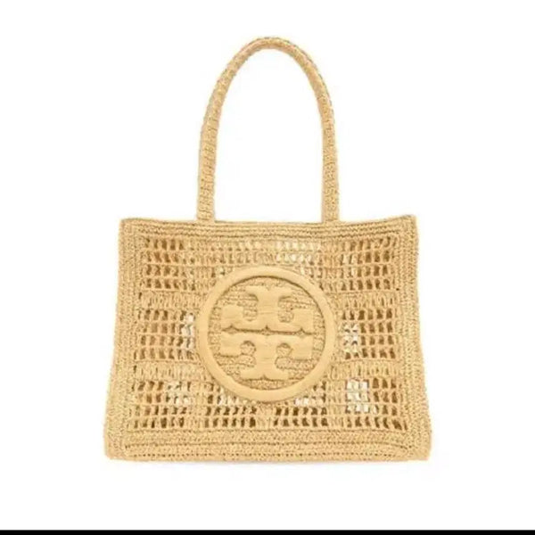 [BUNJANG] Tory Burch Rattan Tote Bag Beige / 토리버치 라탄 토트백 베이지