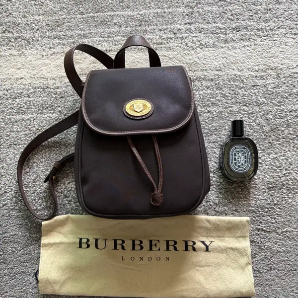 [BUNJANG] Burberry 90s Mini Backpack Dark Chocolate Limited Edition / 90s 버버리 미니 백팩 빈티지 한정판