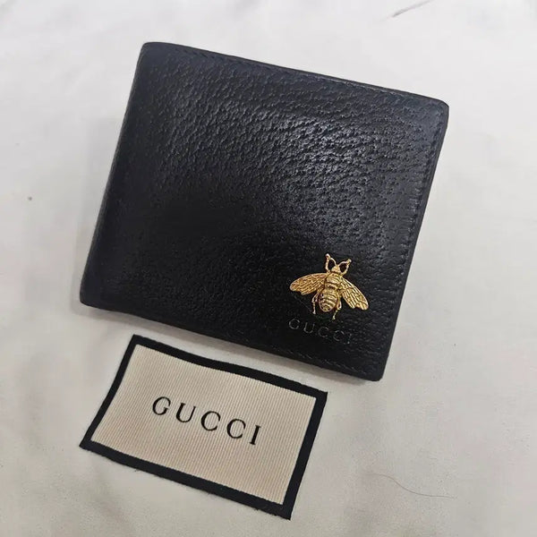 [BUNJANG] Gucci Bee Wallet Black / 구찌 꿀벌 지갑 블랙 정품입니다 모델 번호 523664