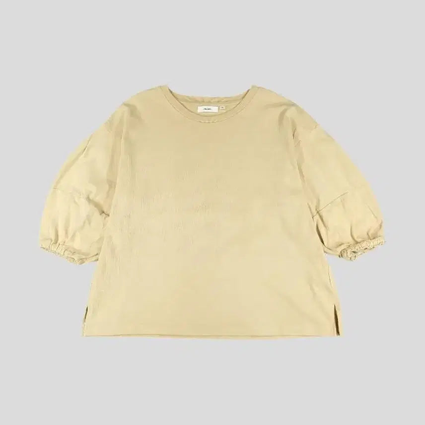 [BUNJANG] Niko and JP Beige Side Slit Batwing Cotton Puff Oversized Shirt / NIKO AND 니코앤드 JP 베이지 사이드슬릿 가오리 오버핏 코튼 퍼프