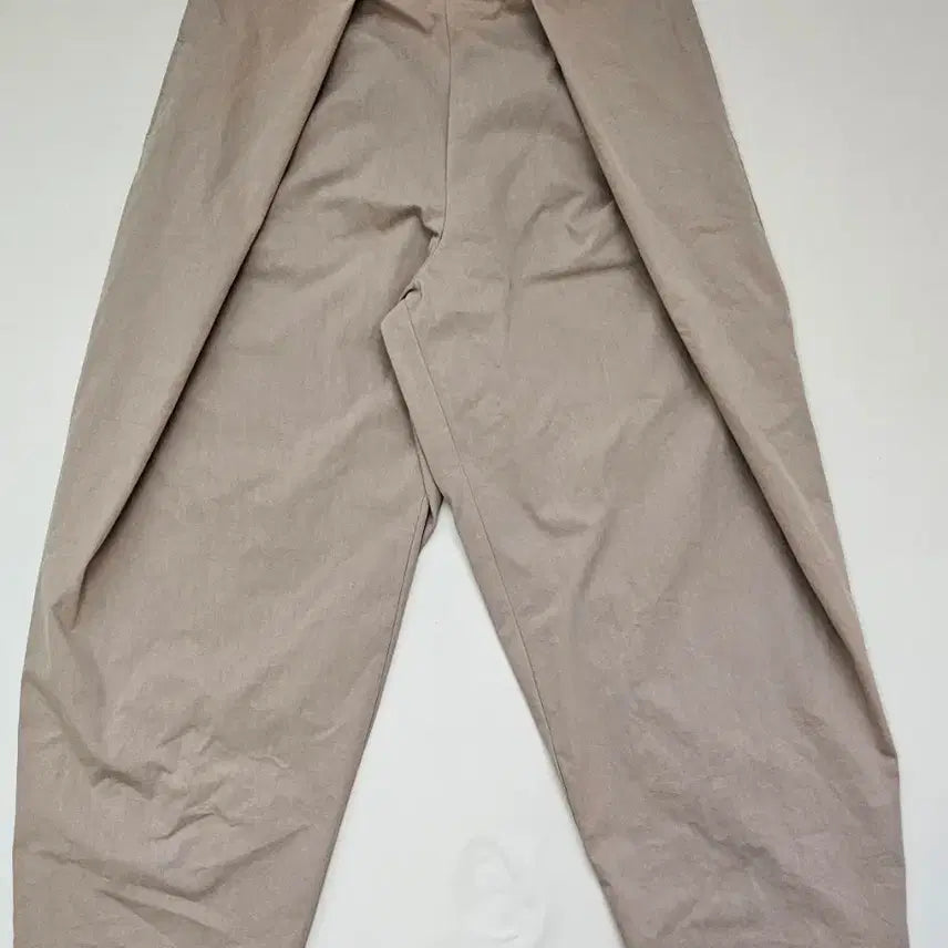 [BUNJANG] Beige Wide Cotton Pants / 베이지색 와이드 팬츠