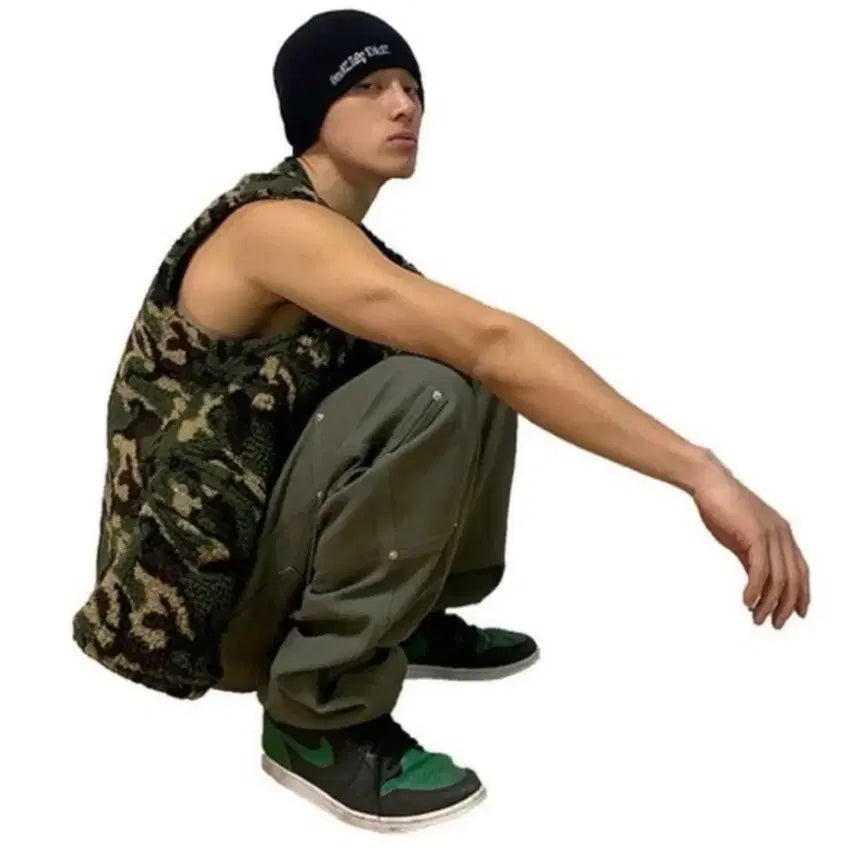 [BUNJANG] Thug Club Unreleased Sample Archive Camo Vest / Thug Club 미발매 샘플 아카이브 카모베스트