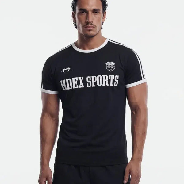[BUNJANG] HDEX Sporty Ringer Muscle Fit Short Sleeve Black XL / HDEX 에이치덱스 스포티 링거 머슬핏 숏 슬리브 블랙