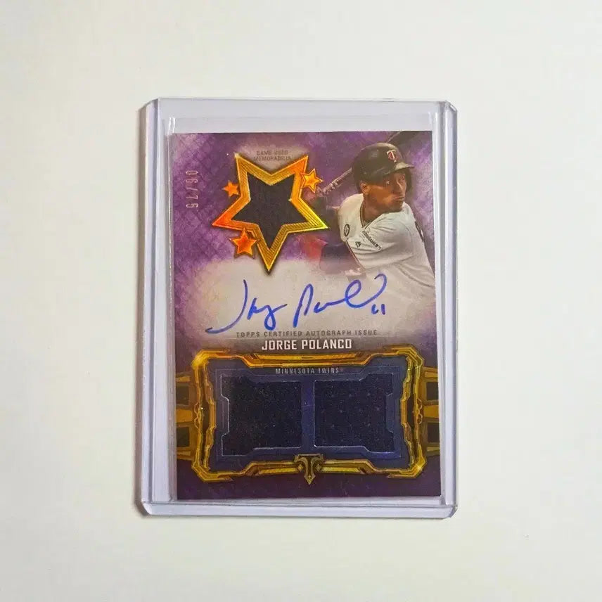 [BUNJANG] Jorge Polanco Autographed MLB Baseball Card / MLB 호르헤 폴랑코 친필 싸인카드
