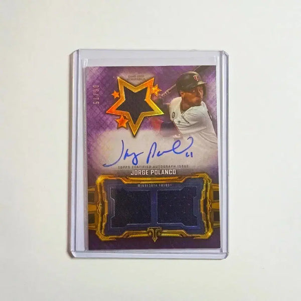 [BUNJANG] Jorge Polanco Autographed MLB Baseball Card / MLB 호르헤 폴랑코 친필 싸인카드