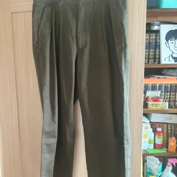 [BUNJANG] Bastong Westpoint Wide-Fit Chino Pants Olive / 바스통 웨스트포인트 와이드핏 올리브 치노
