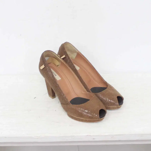 [BUNJANG] SYSTEM Women's Toe-Open Pumps Heels Size 240 / [정품] 시스템 여성 펌프스 힐 240사이즈 정인샵