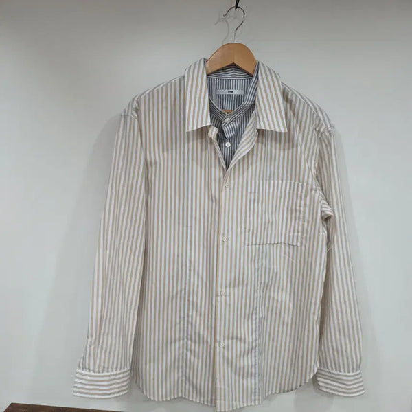 [BUNJANG] System Homme Striped Shirt Size 100 / 시스템옴므 스트라이프 셔츠 100사이즈