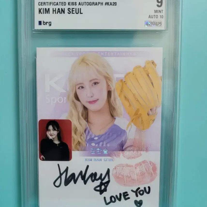 [BUNJANG] Kim Han-sol Cheerleader Kiss Auto Mini Photo KT Wiz / 김한슬 치어리더 키스오토 미니포토