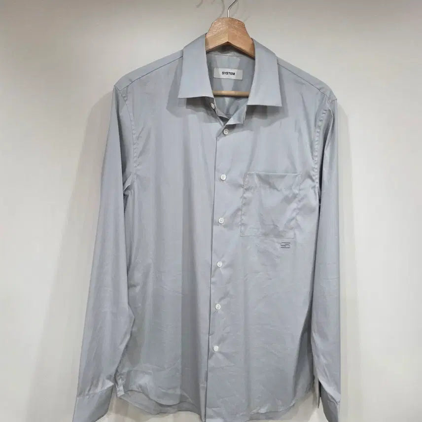 [BUNJANG] System Homme Light Grey Shirt (Size 100) / 시스템옴므 셔츠 라이트그레이100사이즈