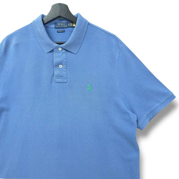 [BUNJANG] Polo Ralph Lauren Light Blue Classic Fit Cotton Pique Short Sleeve Polo Shirt XL / [XL] 폴로 라이트블루 클래식핏 코튼 피케 반팔 카라티셔츠