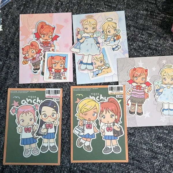 [BUNJANG] Achuchoco Sticker Bundle Set / 아츄코코 스티커 일괄 1.5>1.2