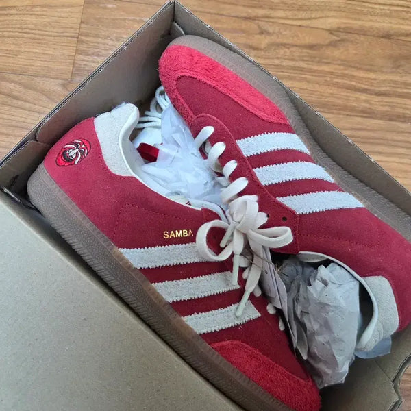 [BUNJANG] Adidas Samba OG Tal Better Scarlet Off White (280mm) / [280mm] 아디다스 삼바 OG 탈 베러 스칼렛 오프 화이트