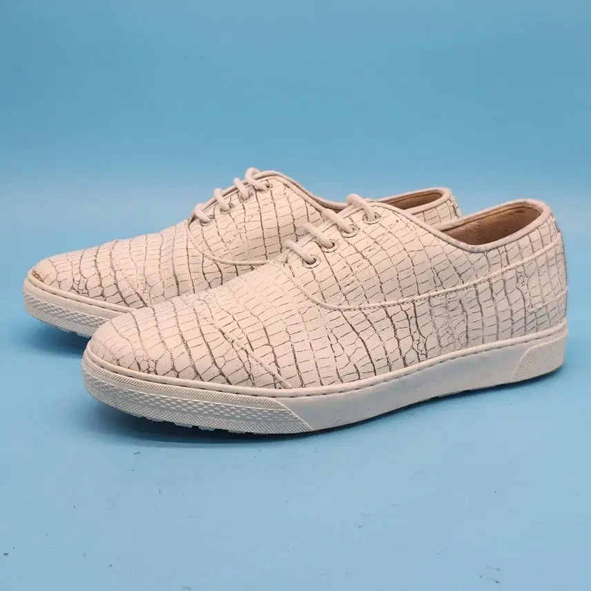 [BUNJANG] K.S. PELLO Crocodile Pattern Sneakers (Size 255) / k 스펠로 악어패턴 스니커즈 255
