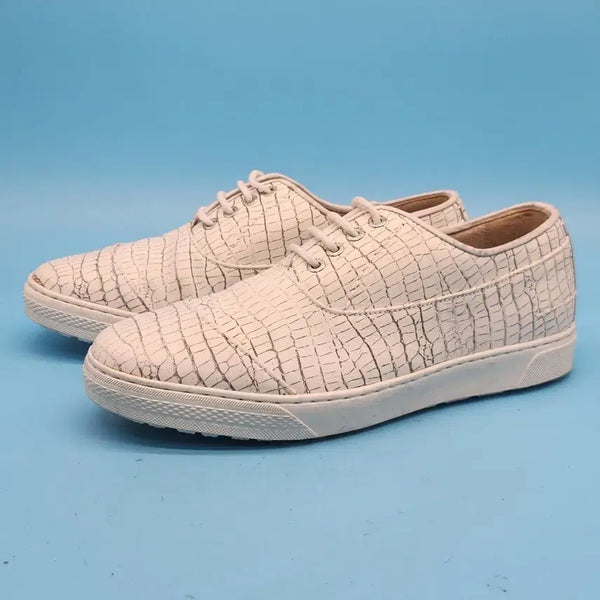 [BUNJANG] K.S. PELLO Crocodile Pattern Sneakers (Size 255) / k 스펠로 악어패턴 스니커즈 255
