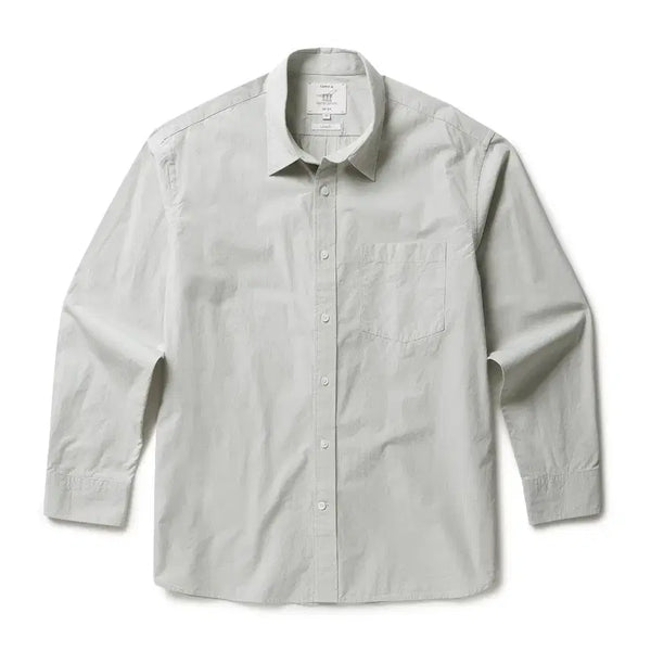 [BUNJANG] Henry Cotton's Oversized Solid Shirt (New) / 헨리코튼 오버핏 솔리드 셔츠 새제품