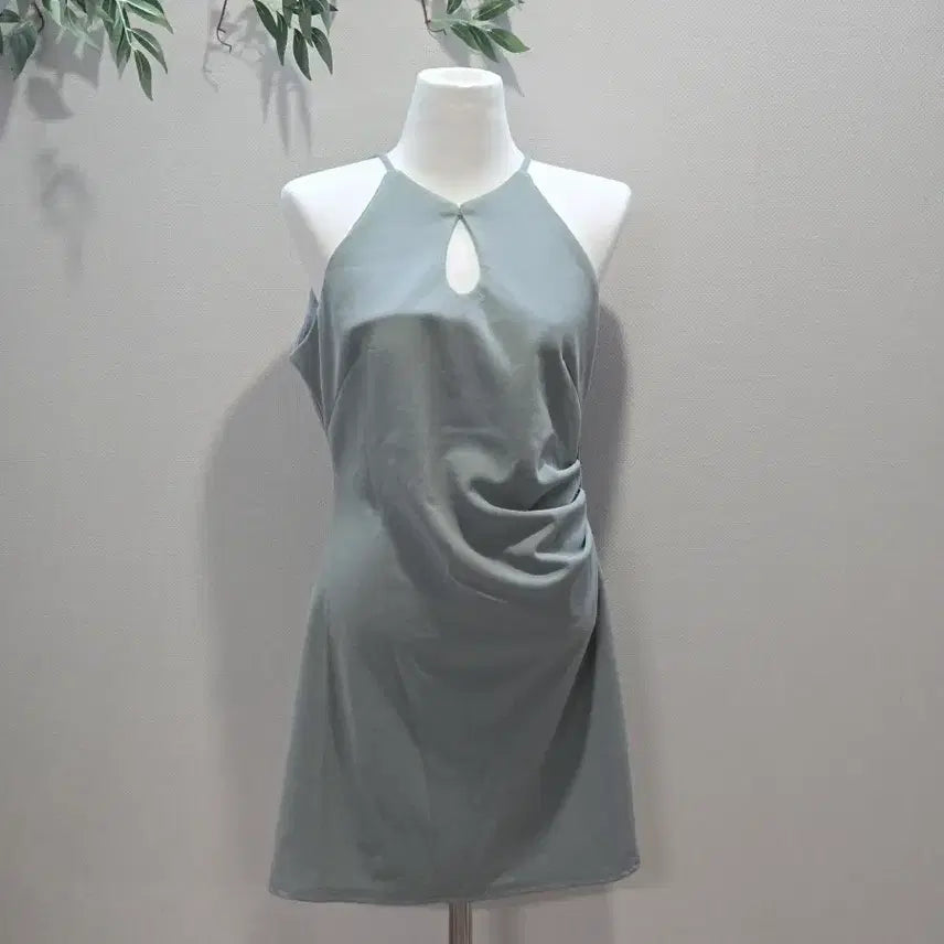 [BUNJANG] Modern Mint Shirring Dress / 모던한 민트셔링 원피스