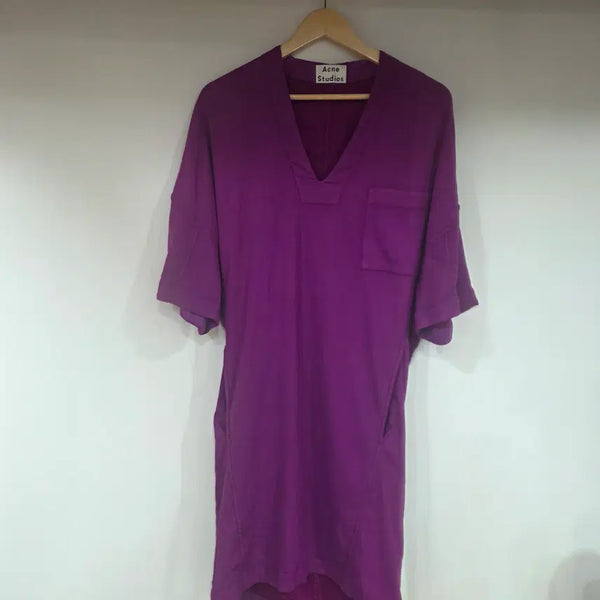 [BUNJANG] Acne Studios Purple Modal Blend Dress / 아크네스튜디오 퍼플 모달 혼방 원피스