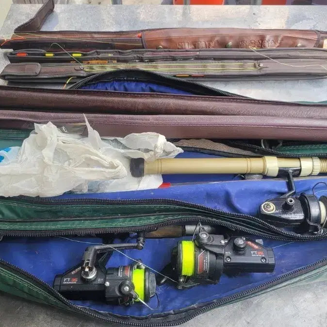 [BUNJANG] Fishing Rod, Reel, and Bag Set / 낚시대 릴 가방 세트