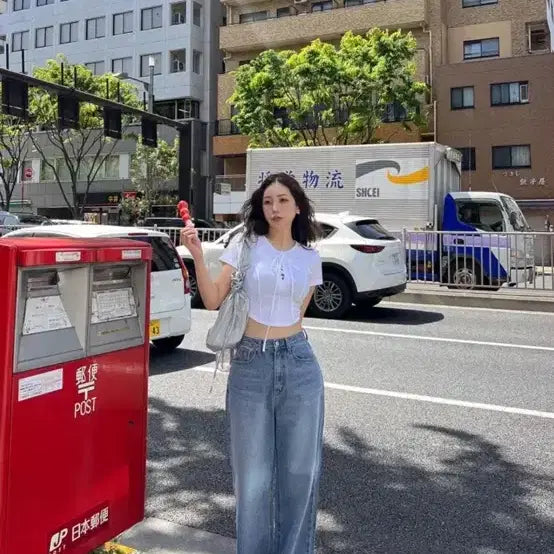 [BUNJANG] Liveary KAVY Wide Denim Pants XS / 리브어리 케이비 와이드 데님 팬츠 xs