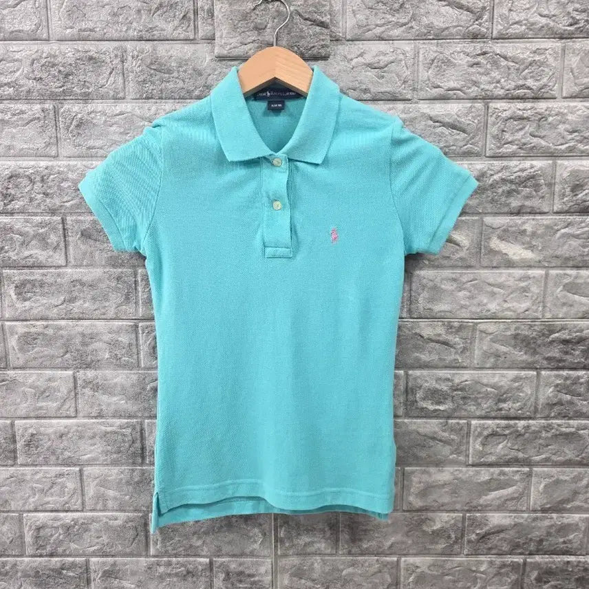 [BUNJANG] Polo Ralph Lauren Women's Mint Green Collar Shirt Size 44-44.5 / 폴로 랄프로렌 여자 카라 셔츠 민트색   사이즈 44-44반