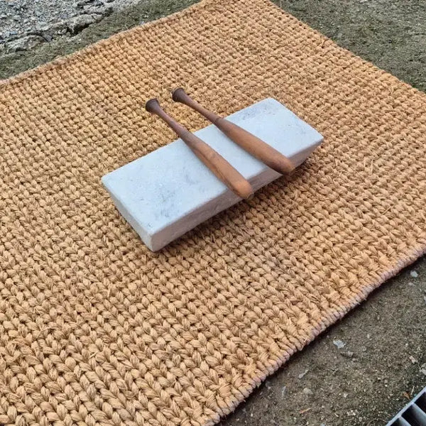 [BUNJANG] Traditional Woven Mat & Pounding Stone Set / 전통 멍석
