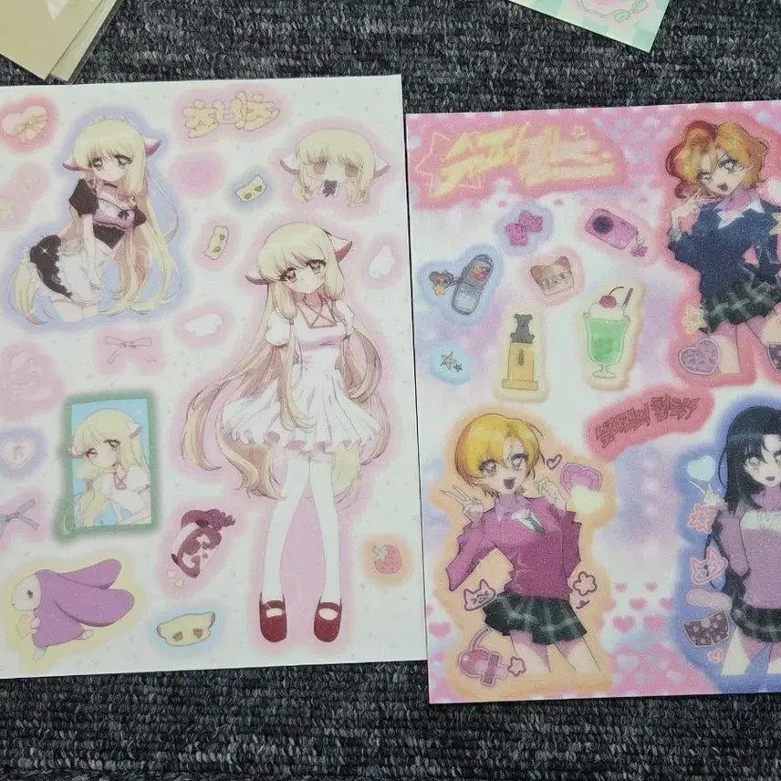 [BUNJANG] Chobits & Super Girls Sticker Bundle Set / 쵸비츠&슈퍼걸즈 스티커 일괄