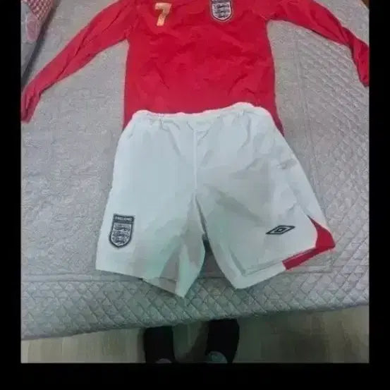 [BUNJANG] England National Football Team Beckham Long Sleeve Uniform Set / 잉글랜드 축구 유니폼 세트 베컴