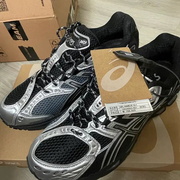 [BUNJANG] ASICS Gel Nimbus 10.1 Black Pure Silver / 아식스 젤 님버스 10.1 블랙 퓨어 실버 (270)
