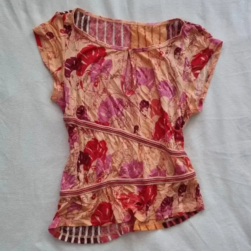 [BUNJANG] Vintage Y2K Oriental Top / 빈티지 y2k 오리엔탈 탑