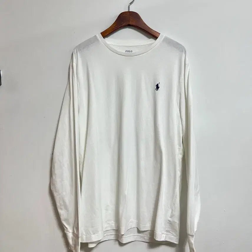 [BUNJANG] Polo Ralph Lauren Long Sleeve T-Shirt White XL / 폴로 랄프로렌 긴팔 티셔츠