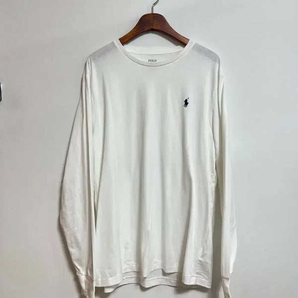 [BUNJANG] Polo Ralph Lauren Long Sleeve T-Shirt White XL / 폴로 랄프로렌 긴팔 티셔츠