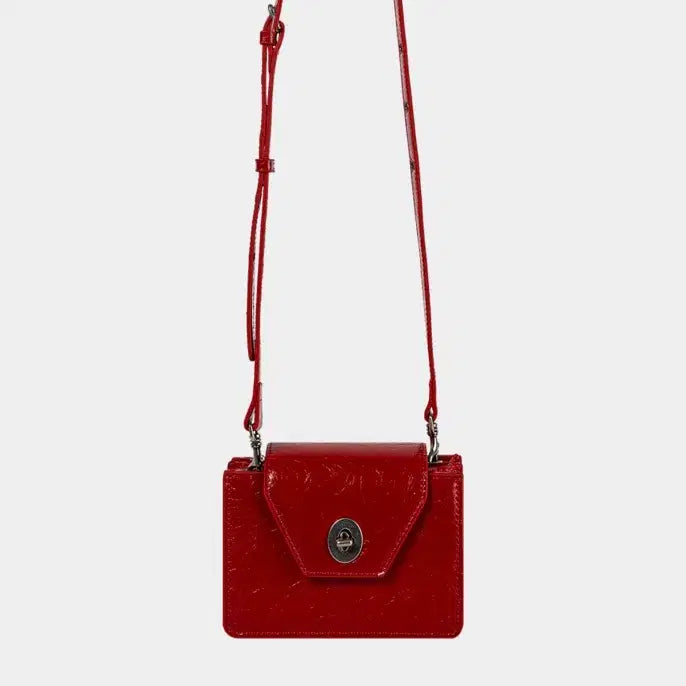 [BUNJANG] Kishining Travel Bag Red Crossbody Bag / 키시닝 트래블백 레드 크로스백