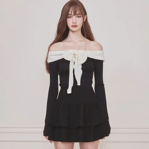 [BUNJANG] Not Your Rose Blair Off-Shoulder Top Black / 택ㅇ새상품) 낫유어로즈 블레어 탑 블랙