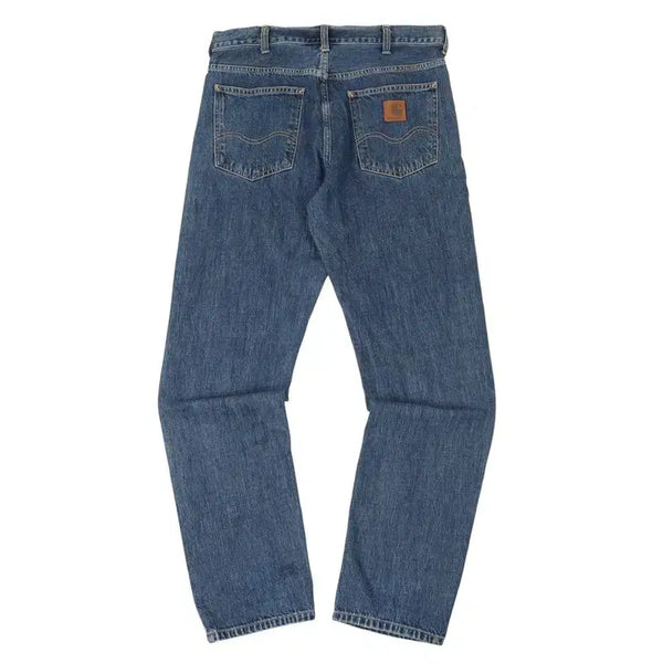 [BUNJANG] Carhartt WIP Marlo Leather Tab Denim Pants / 칼하트 윕 말로우 레더탭 데님팬츠