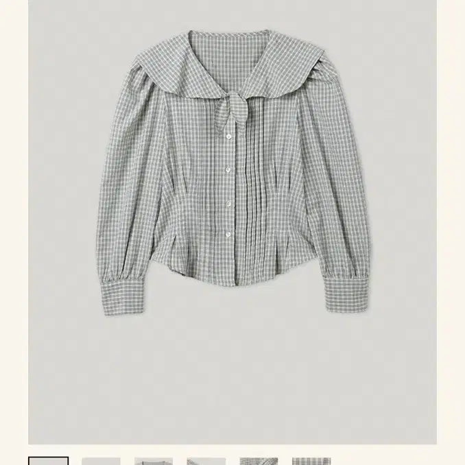[BUNJANG] Smoothmood Nineta Check Blouse / 스무드무드 니네타 블라우스 체크