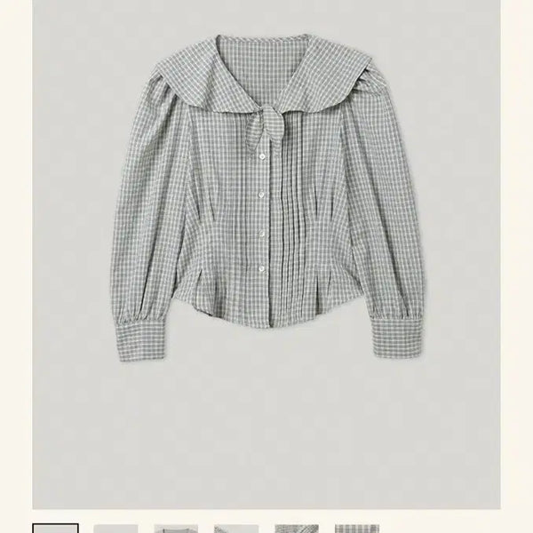 [BUNJANG] Smoothmood Nineta Check Blouse / 스무드무드 니네타 블라우스 체크