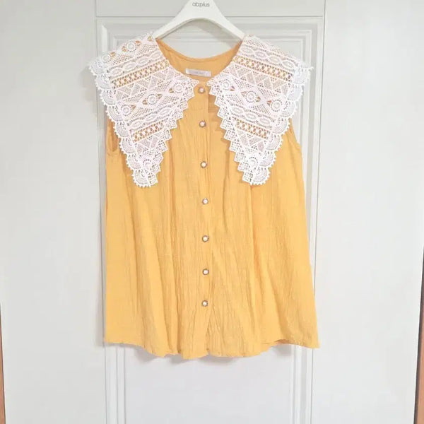 [BUNJANG] Baneike Sleeveless Blouse / 반에이크 민소매 블라우스
