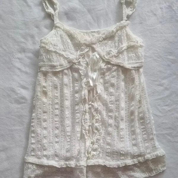 [BUNJANG] Vintage Mori Girl Oriental Camisole / 빈티지 모리걸 오리엔탈 나시