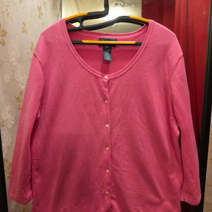 [BUNJANG] Polo Ralph Lauren Oversized Pink Cardigan XL / 7/63 랄프로렌 오버핏 핑크 가디건 XL