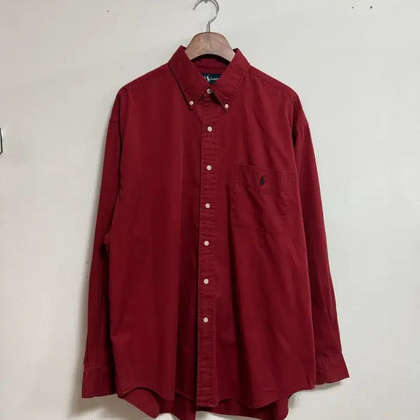 [BUNJANG] Polo Ralph Lauren Big Shirt Burgundy XXL / 폴로 랄프로렌 빅셔츠 버건디