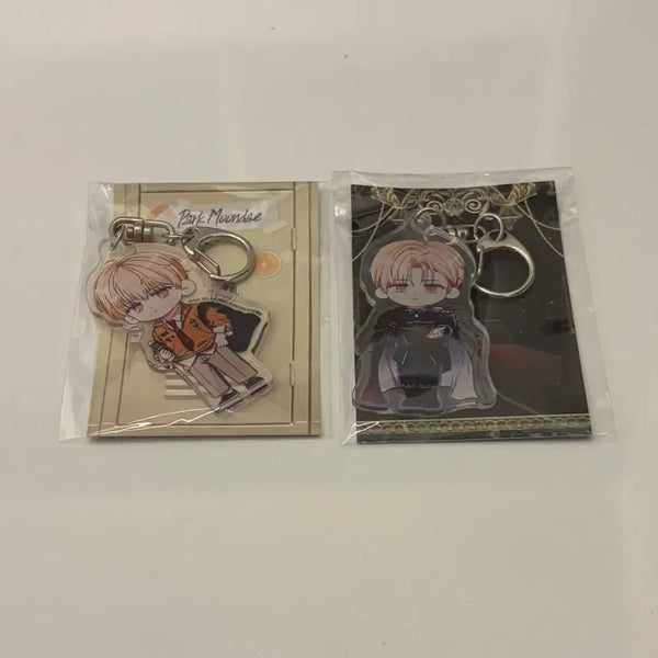 [BUNJANG] The Great Ace Attorney 2: Resolve Park Moon-dae Keyring Set 2 Types Unsealed / 데못죽 팝업 박문대 키링 2종 미개봉 캔뱃지