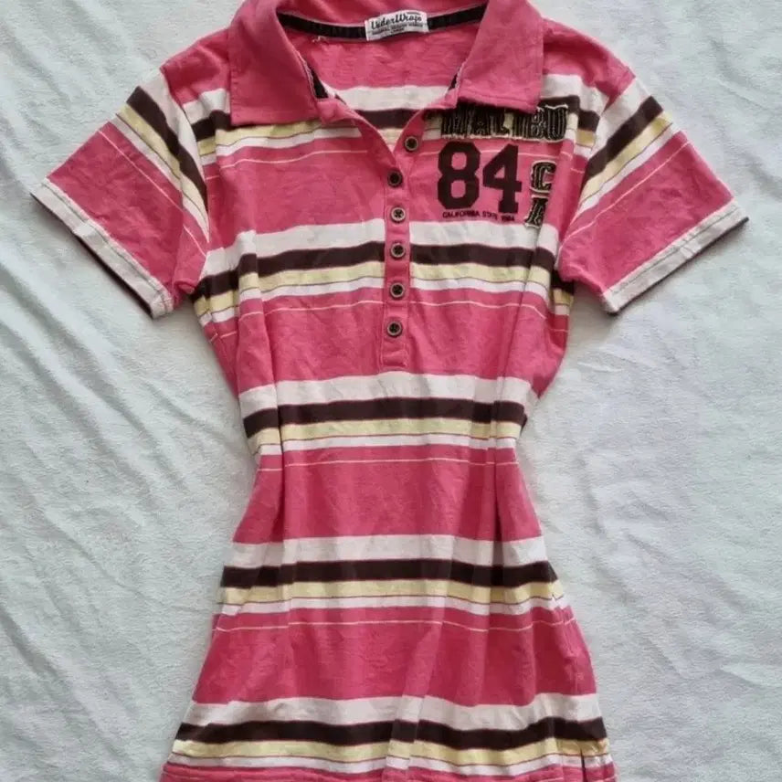 [BUNJANG] Vintage Mori Girl Striped Top / 빈티지 모리걸 하구미 스트라이프 탑