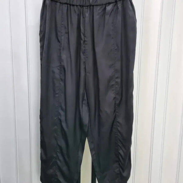 [BUNJANG] Black Split-Detail Slacks Pants / 블랙  바지