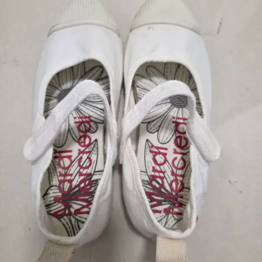 [BUNJANG] Mardi Mercredi Mary Jane White Sneakers / 마르디 메크르디 메리제인 화이트 스니커즈 1회착용